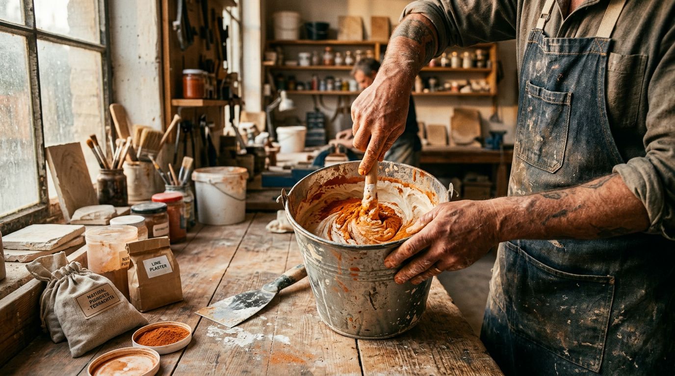 Dosage du pigment terracotta CanKab dans l'enduit chukum