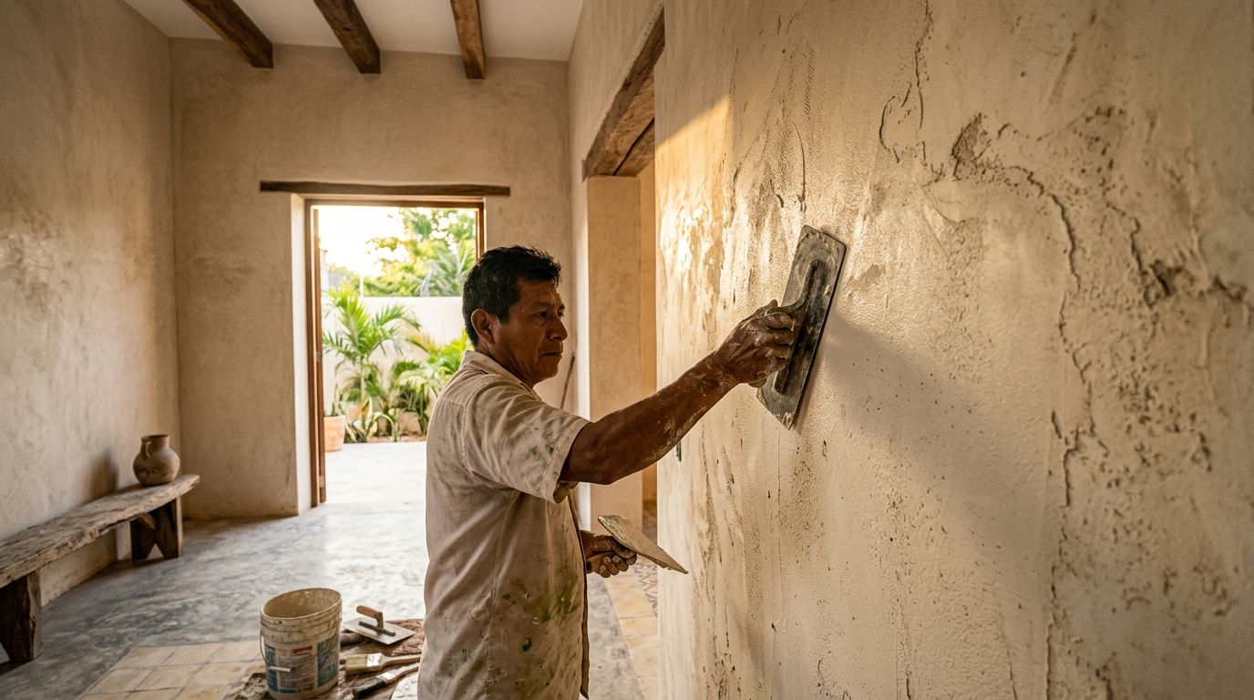 Base Chukum - Enduit naturel mexicain pour surfaces intérieures et extérieures
